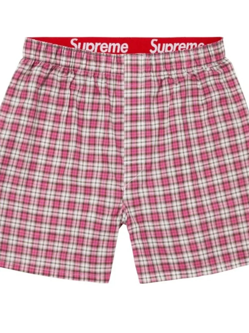 BRAND NEW Authentic SUPREME X HANES 4-Pack PLAID Woven BOXERS Size M | 32-34